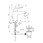 Смеситель для умывальника одноручный CERAFLEX Grande Ideal Standard B1712AA