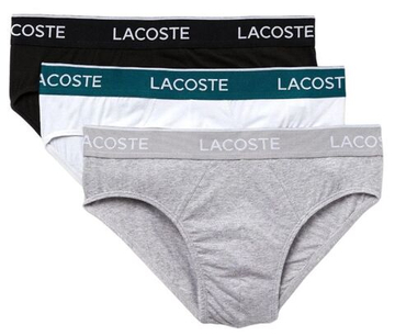 Мужские спортивные боксеры Lacoste Cotton Stretch Casual Briefs 3P - разноцветный