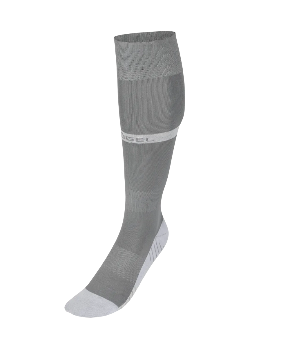 Гетры футбольные JÖGEL CAMP ADVANCED SOCKS, серый/белый