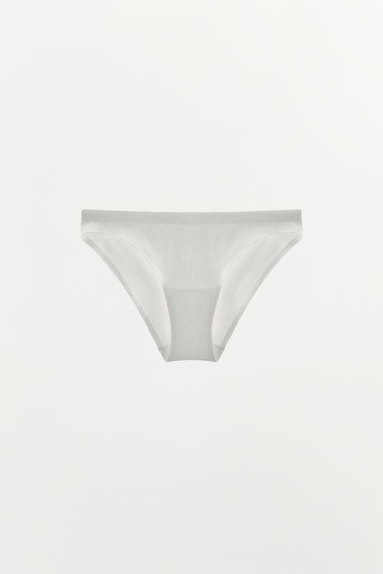 ZARA БЕСШОВНЫЕ ТРУСЫ, БЕЛЫЙ
