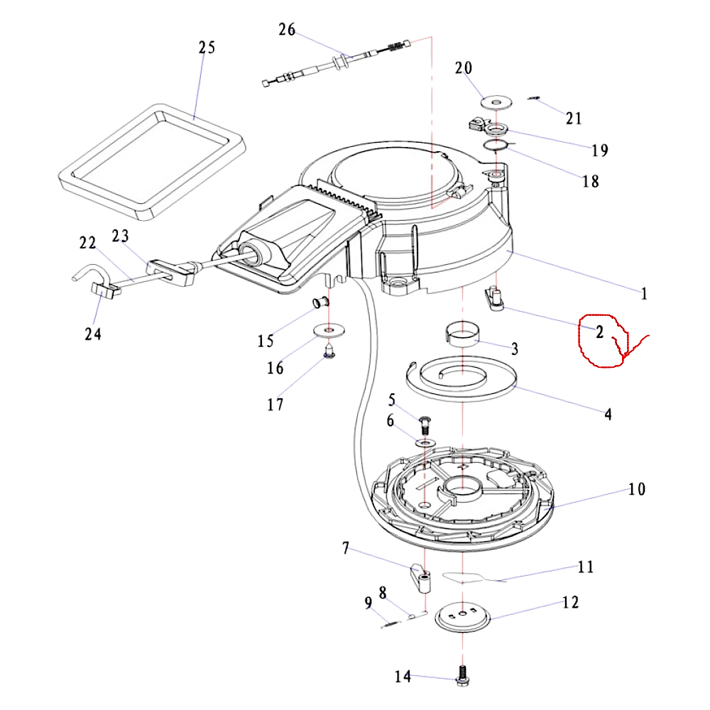 Hidea HD 15F-01.01.12 Тормоз стартера 63V-15794-00