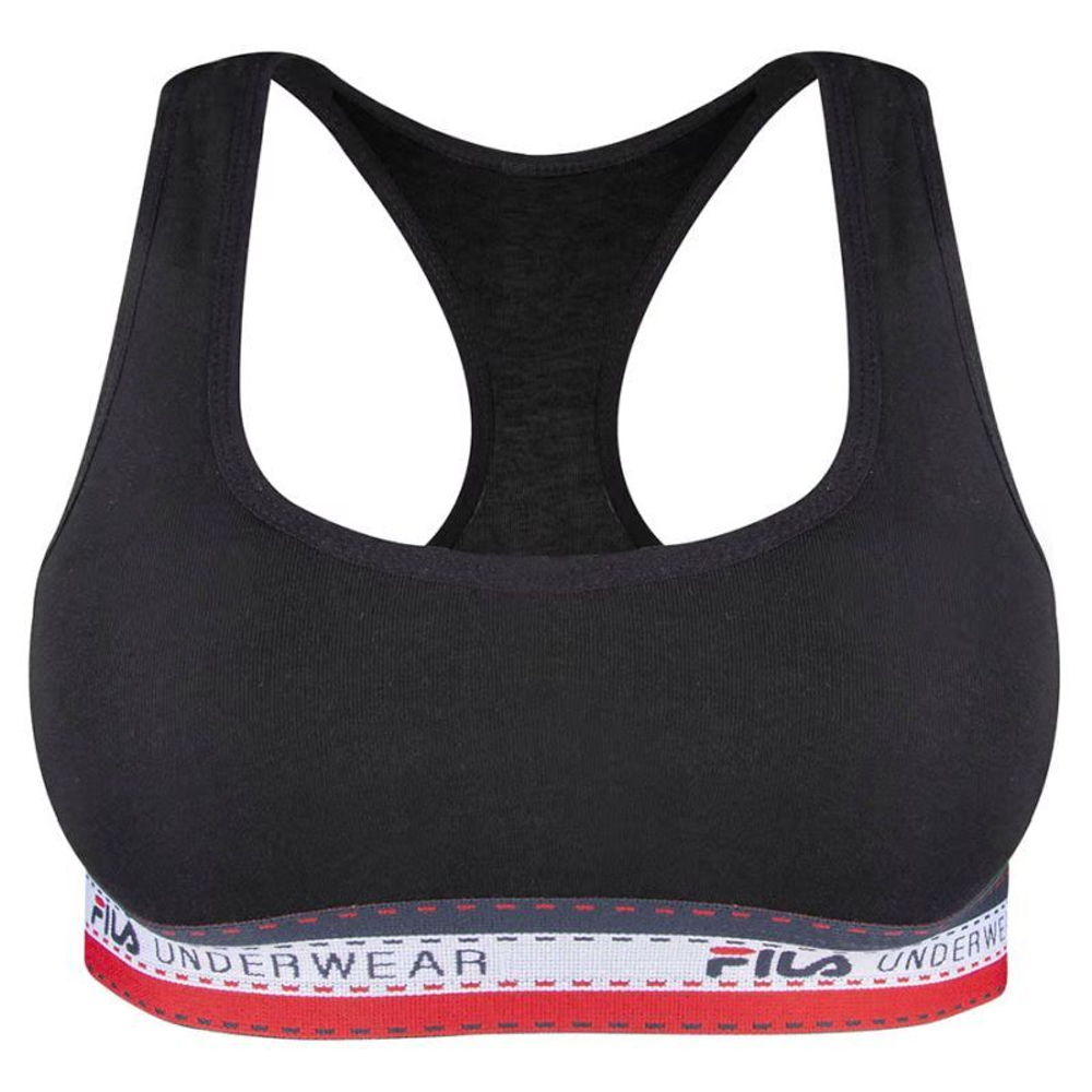 ТОП теннисный Fila Underwear Woman Bra 1P - черный