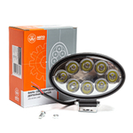 AE24OV-8LED-HC Фара светодиодная дополнительная, овальная 140*57*105, направленный свет, 8 диодов, крепление по центру, 24 Вт, 10-30 В