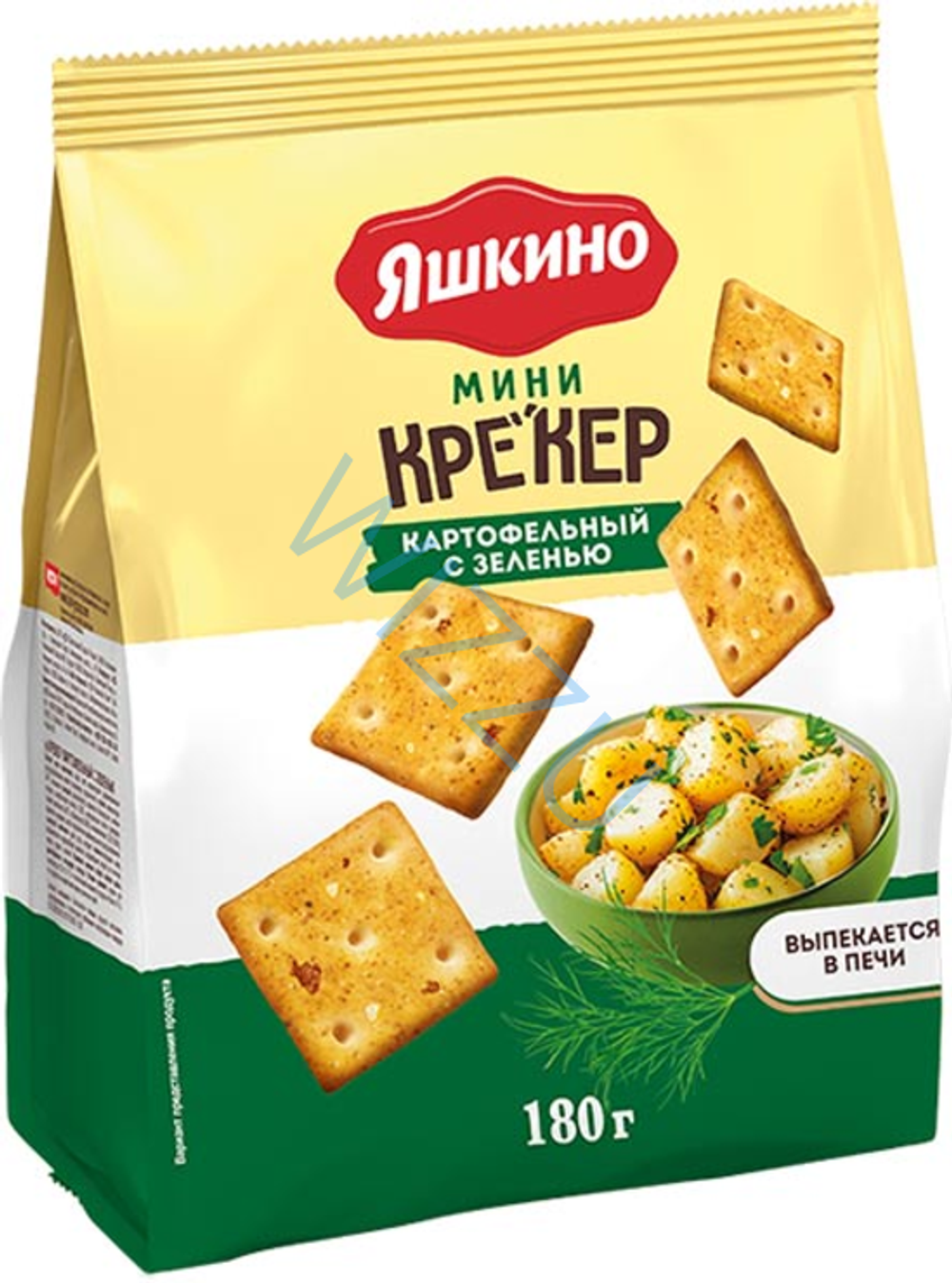 Крекер Яшкино картофельный с зеленью 180г