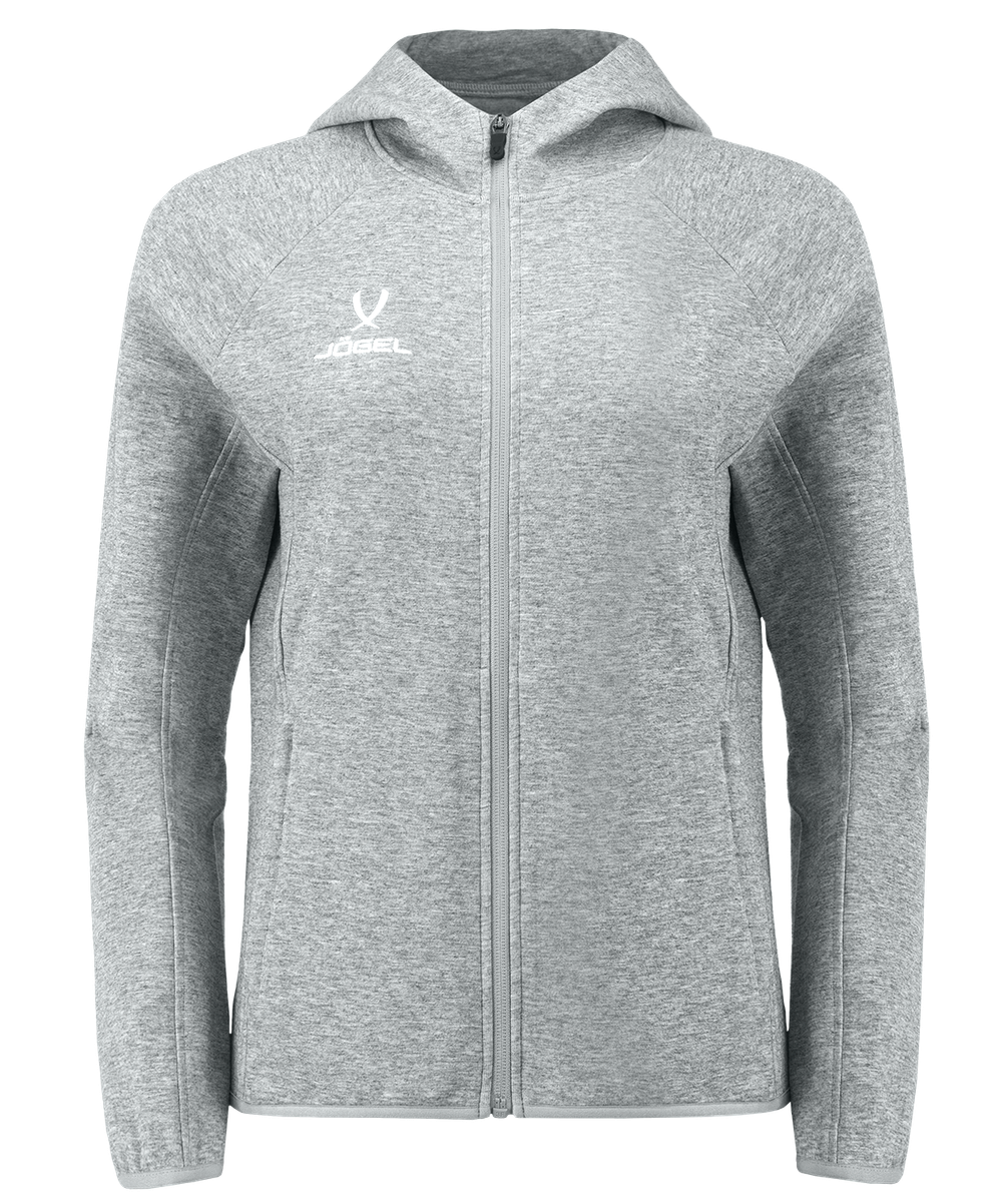 Худи на молнии женское ESSENTIAL Athlete Hooded FZ Jacket W, серый