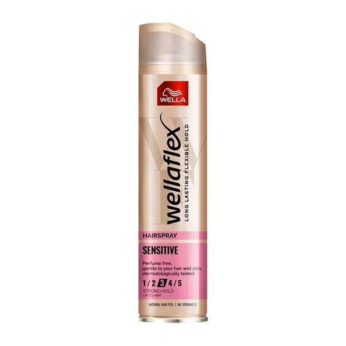 Wellaflex Лак для волос "SENSITIVE" (3) сильная фиксация 250мл