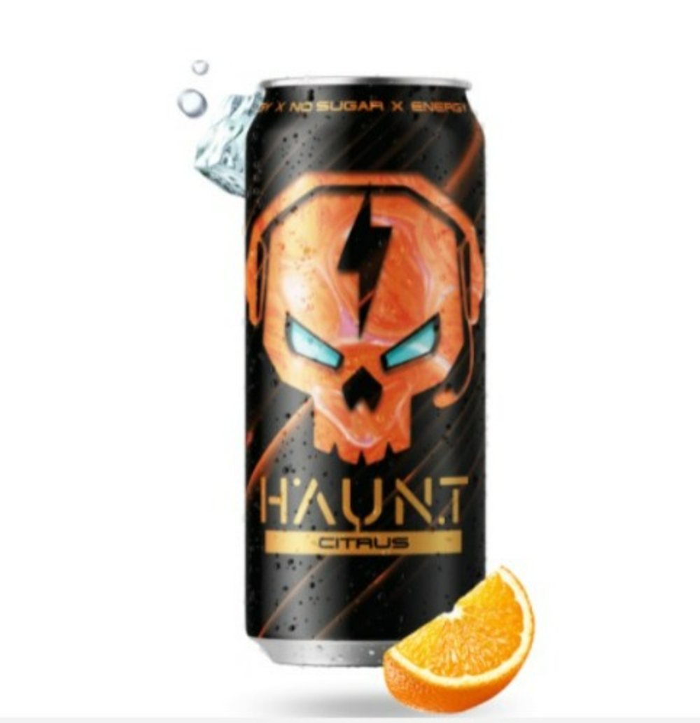 Тонизирующий напиток HAUNT Цитрус ж/б  0,450л х 12шт  АТ