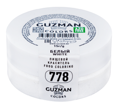Краситель сухой жиро- и водорастворимый Белый (624), GUZMAN, 300 г