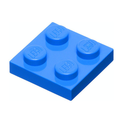 Lego Плитка 2х2 (синий) 302223