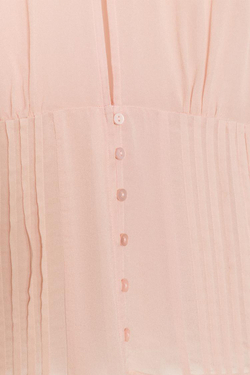 ZARA ТОП ИЗ ПОЛУПРОЗРАЧНОГО ЖОРЖЕТА, ПАСТЕЛЬНО-РОЗОВЫЙ