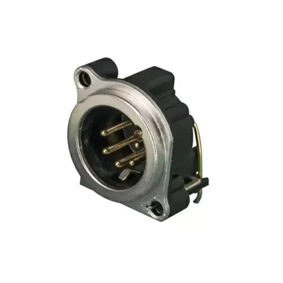 Neutrik NC5MBH панельный разъем XLR male,горизонт. установка на ПП, 5 контактов