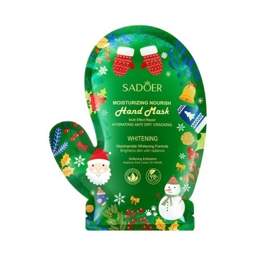 Маска-перчатки отшелушивающая с экстрактом центеллы и алоэ SADOER Moisturizing Nourish Hand Mask