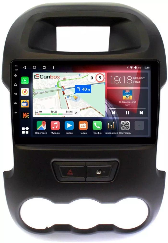 Магнитола для Ford Ranger 2011-2015 - Canbox 9165 Qled, Android 10, Быстрая, SIM-слот