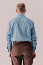 Рубашка button-down (с воротником на пуговицах) из денима голубая