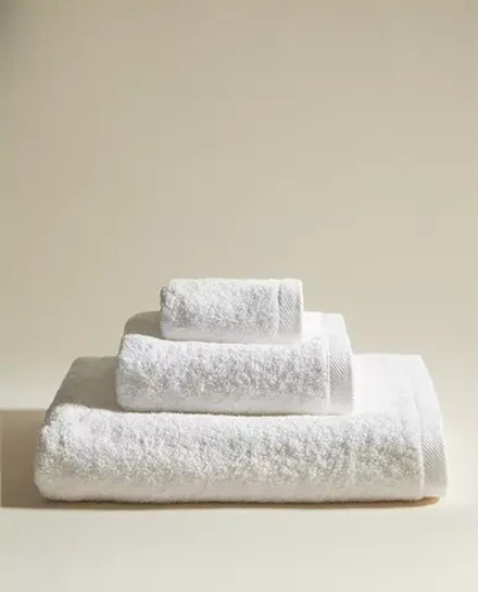 ZARA HOME ОДНОТОННОЕ ПОЛОТЕНЦЕ, БЕЛЫЙ