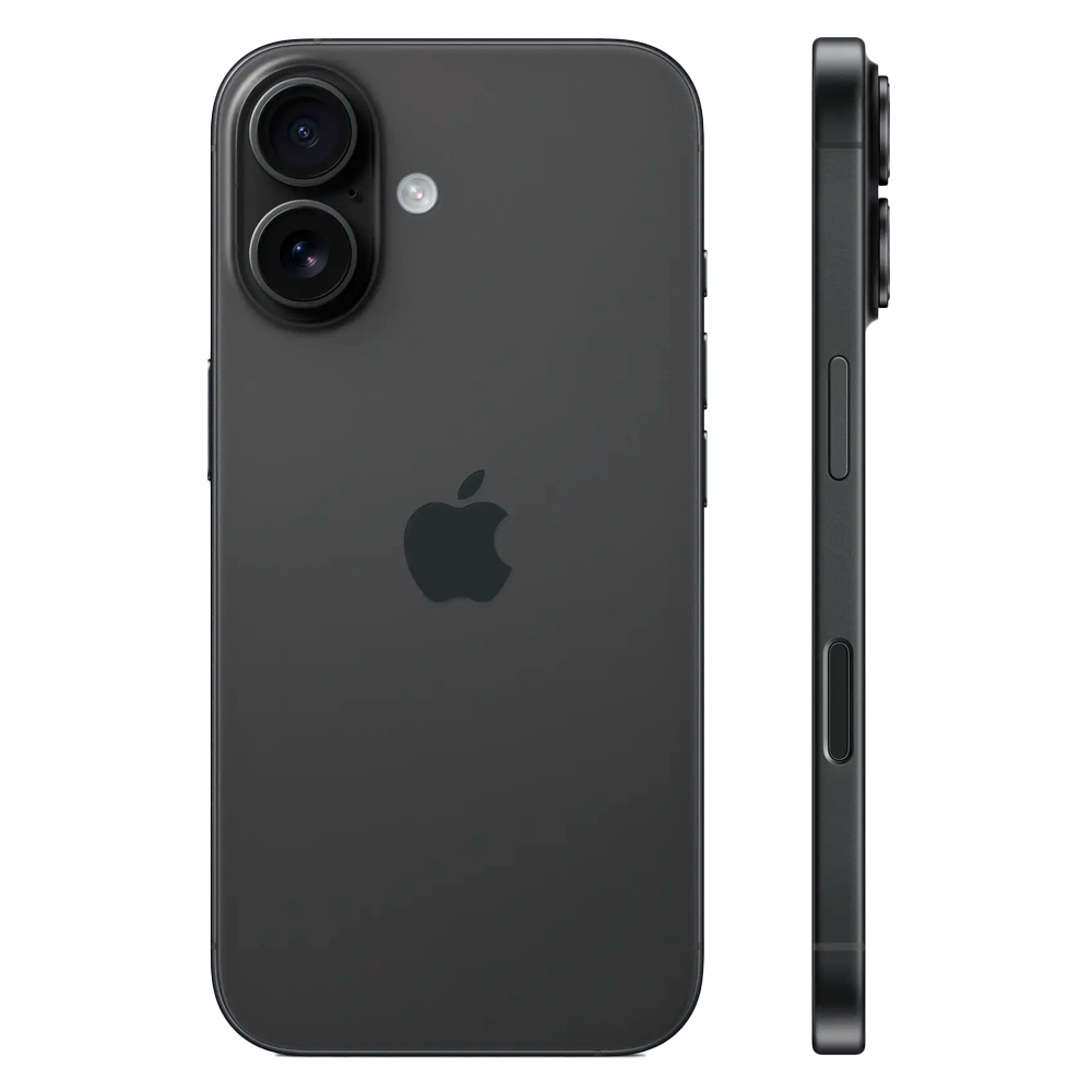 Смартфон Apple iPhone 16 128GB, Dual Sim, Black (Черный)