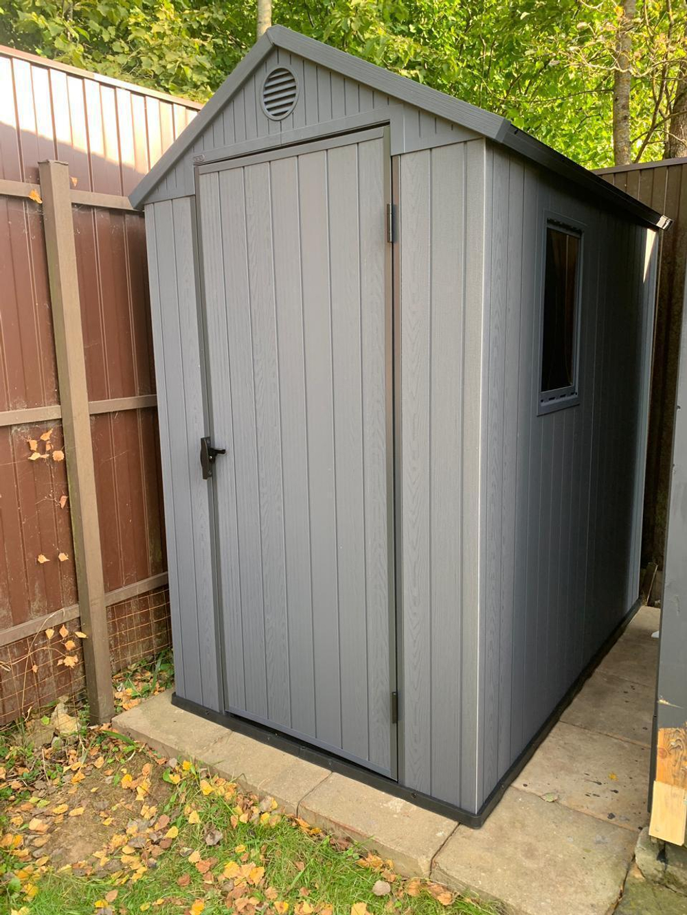 Пластиковый сарай Keter Darwin 4x6 grey