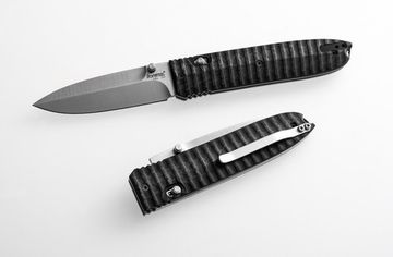 Складной нож Lion Steel "Daghetta" L/8700 CF c клинком из стали D2, рукоять карбон / G10 laminate