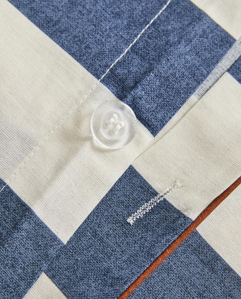 ZARA HOME ПОДОДЕЯЛЬНИК В ПОЛОСКУ, СИНИЙ