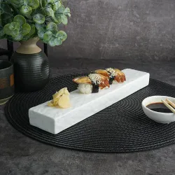 Блюдо прямоугольное 30,6*6 см h2,8 см брусок для закусок White Matt Panasia P.L. Proff Cuisine [4]