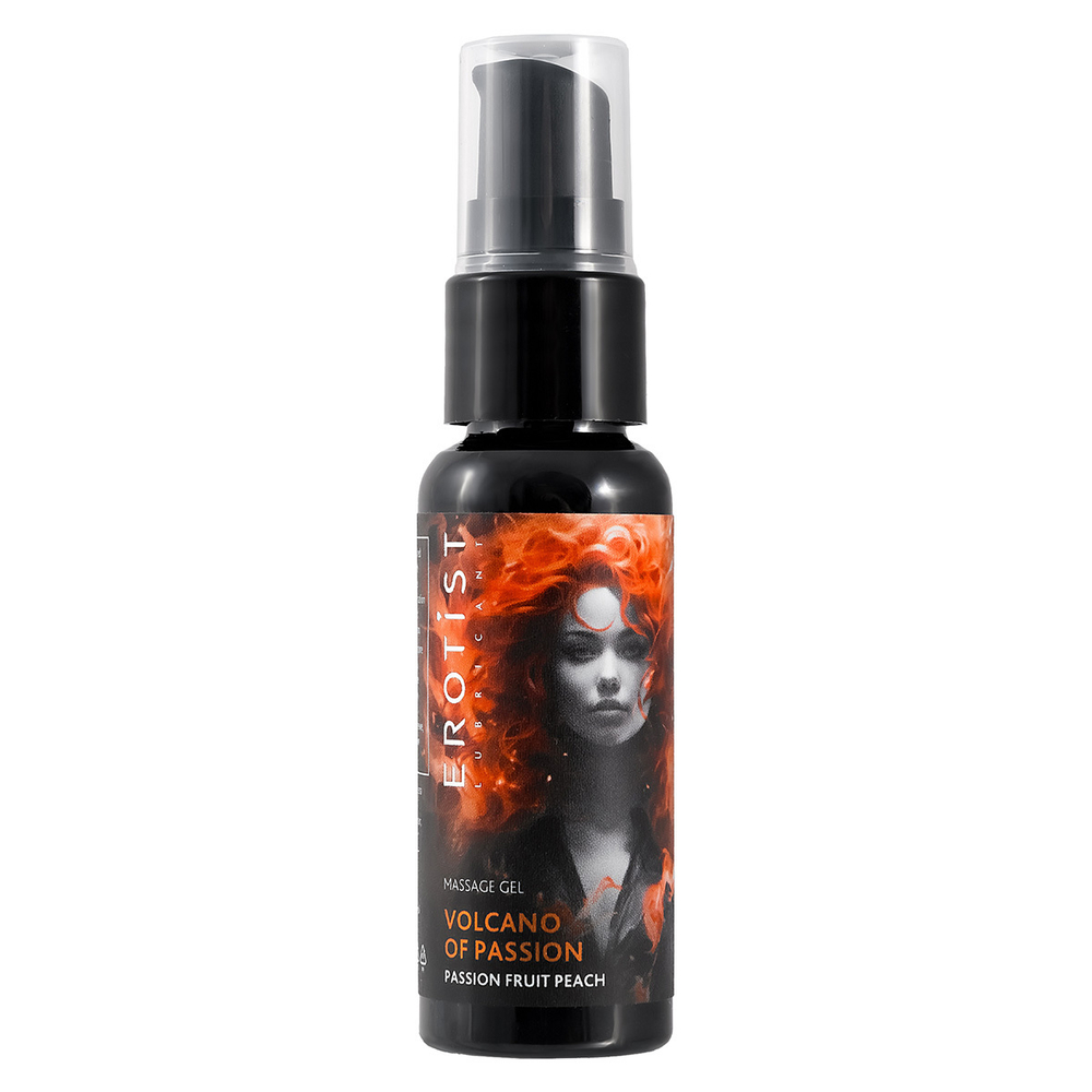 Гель Erotist с эффектом вибрации VOLCANO OF PASSION: PASSION FRUIT PEACH (персик-маракуйя), 25 мл
