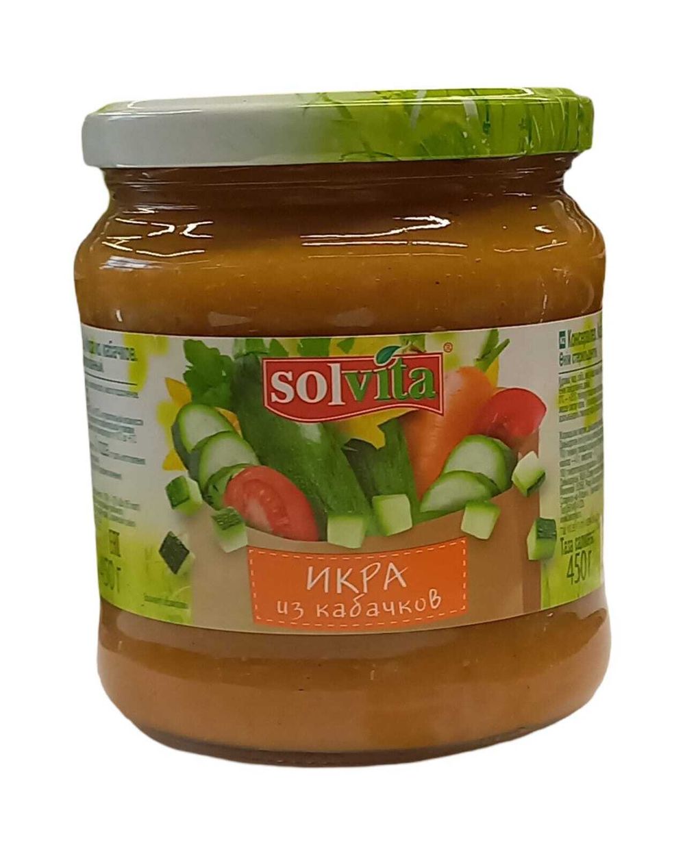 Икра из кабачков Solvita 450гр