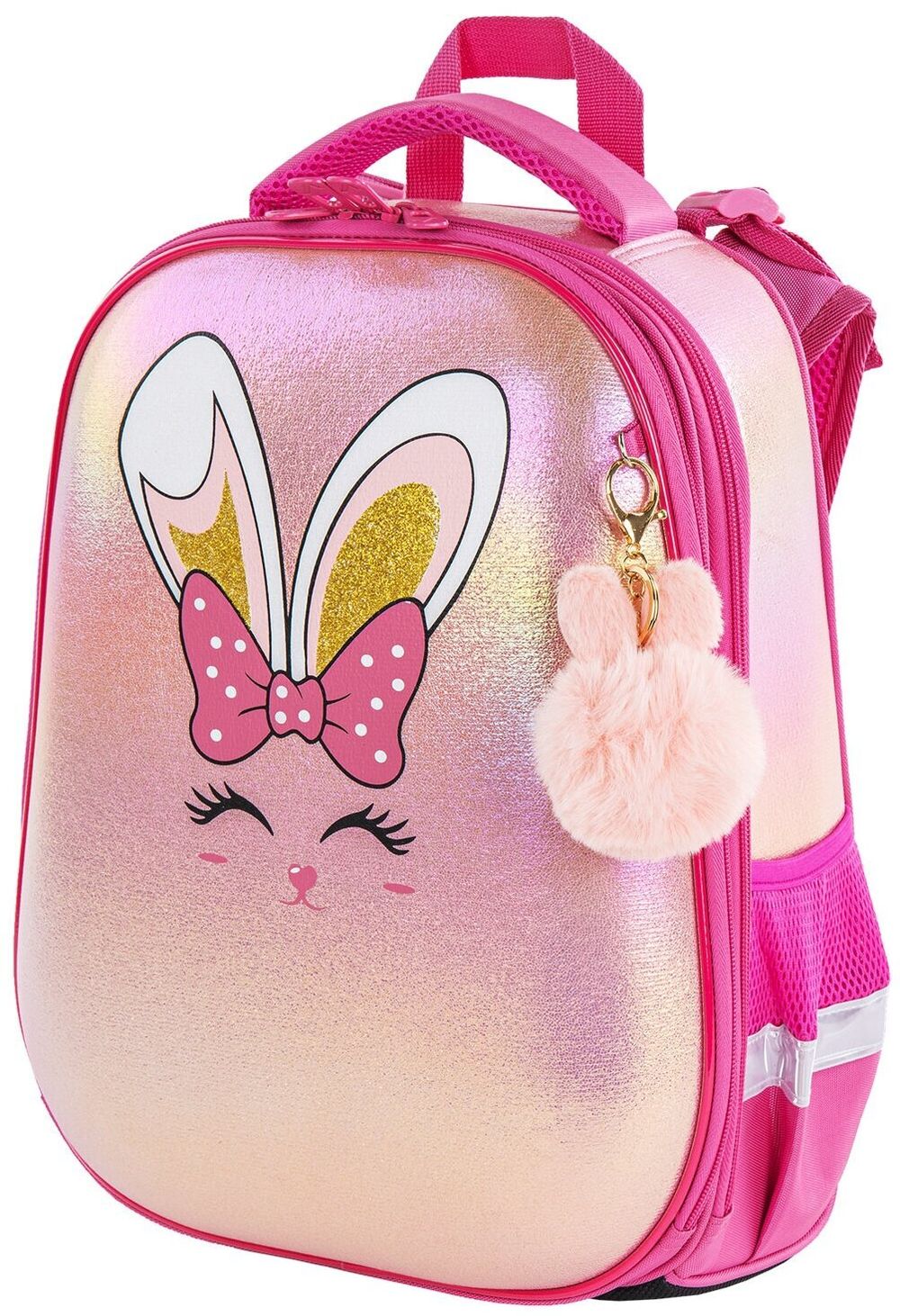 Ранец BRAUBERG SHINY, 2 отделения, "Honey bunny", 36х28х14 см, 270695