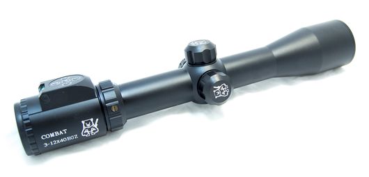 Оптический прицел Combat 3-12x40 EGZ (2-х цв.подсветка точки Крест - красная и синяя)