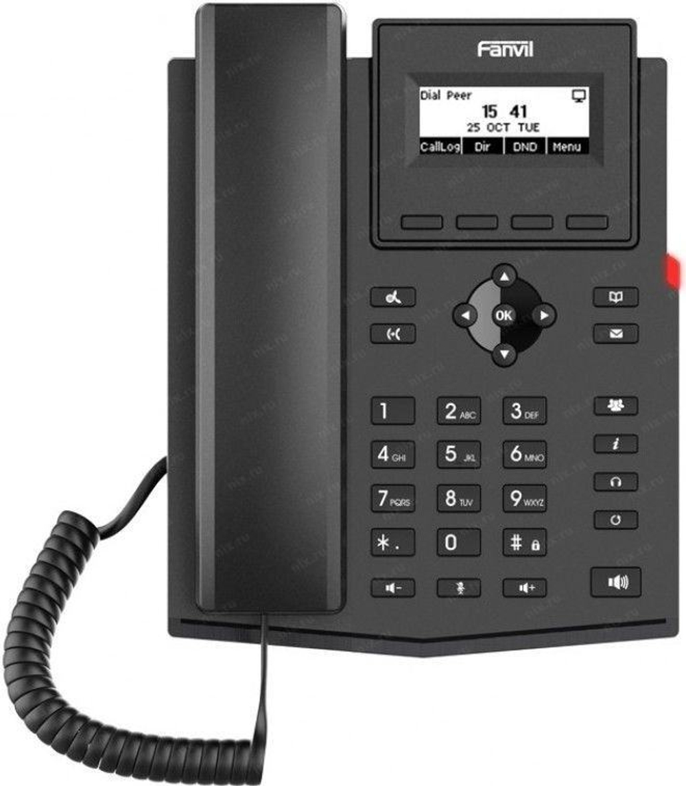 IP телефон Fanvil X301 SIP черный