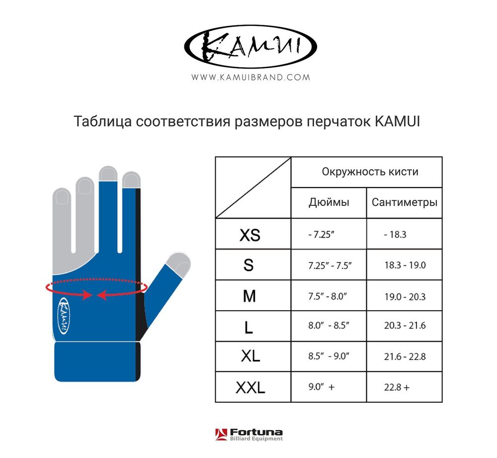 Перчатка Kamui QuickDry черная правая M