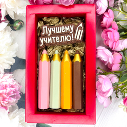 Шоколадный набор "Лучшему учителю. Карандаши"