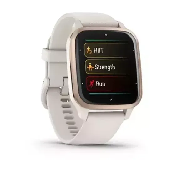 Смарт-часы Garmin VENU SQ 2 Music Edition Peach Gold Bezel with Ivory Case and Silicone Band 010-02700-11
