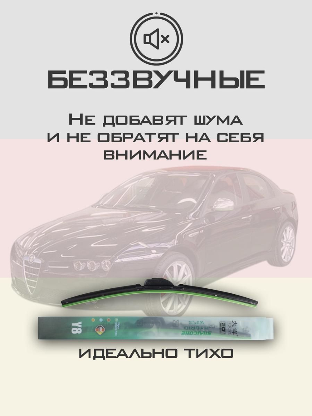 Щетки стеклоочистителя HUOYE Y8 550/450 мм на JAC J5 | Push button