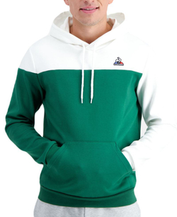 Мужская теннисная кофта Le Coq BAH Hoody N°2 SS23 - vert foncé camuset