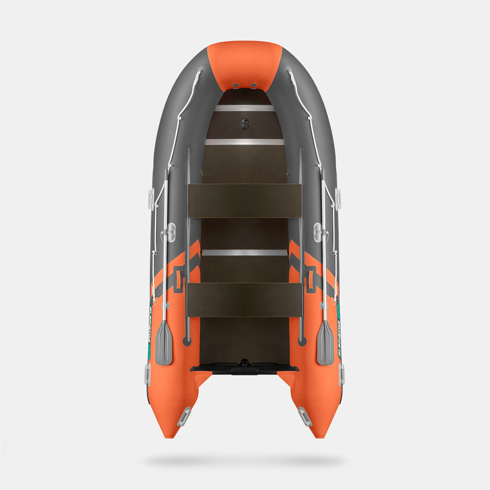 Надувная лодка GLADIATOR B420 оранжево-темносерый (СПБ)