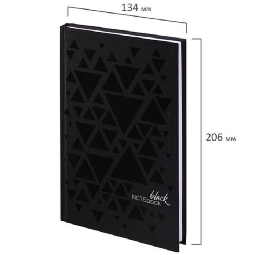 Записная книжка А5, 80л, обл. твёрдая, выб.лак, Staff Triangles