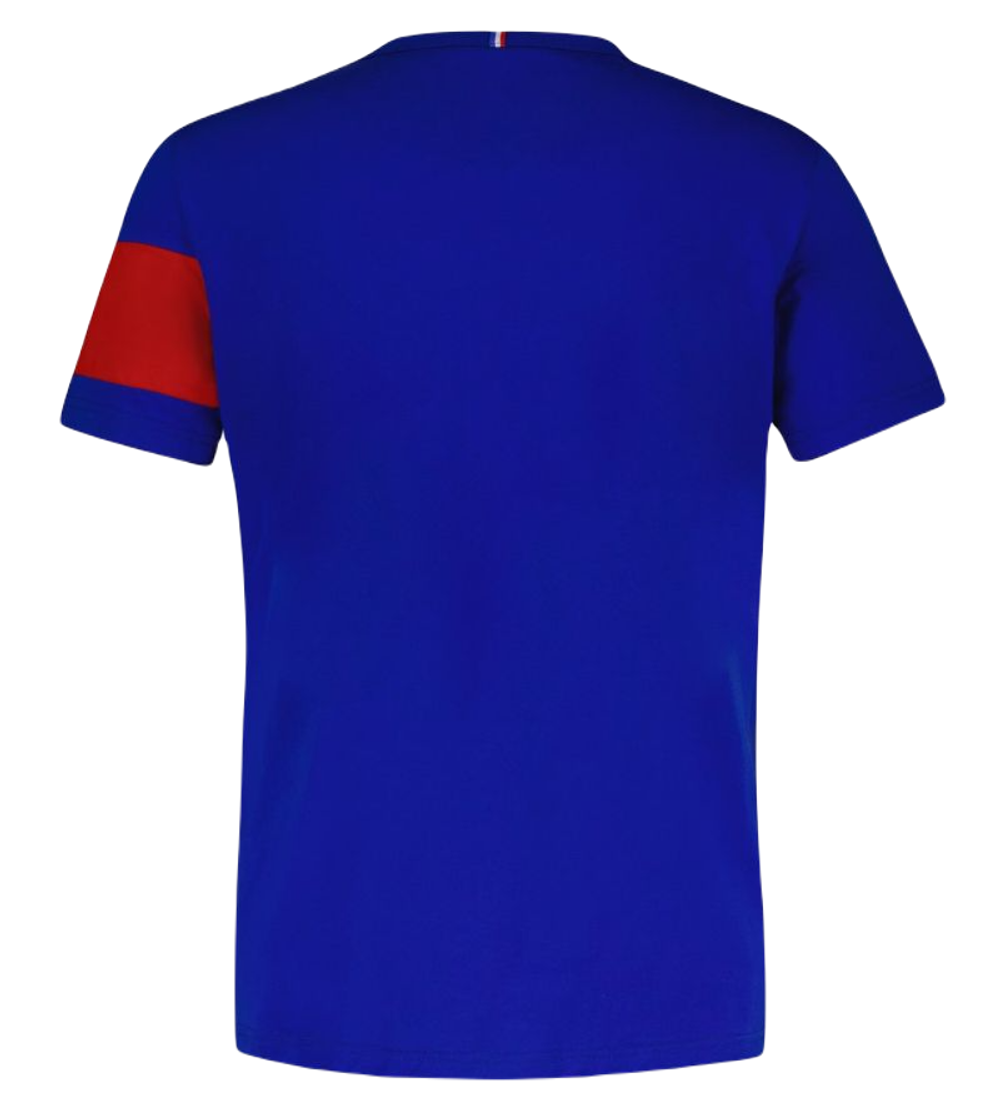 Мужская теннисная футболка Le Coq Sportif TRI Tee Short Sleeve N°1 - bleu electro