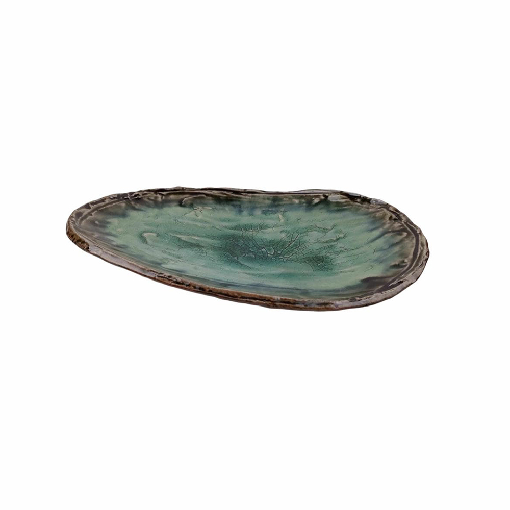 Тарелка для закусок 25см Roomers Tableware green SG244004-2