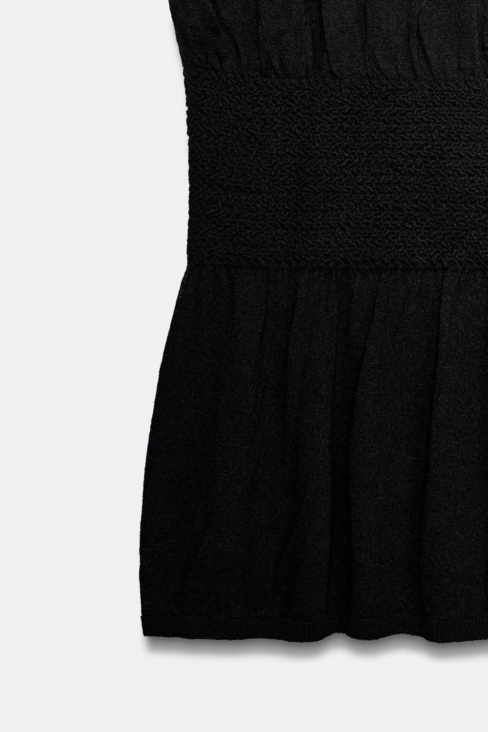ТРИКОТАЖНЫЙ ТОП С ЭЛАСТИЧНОЙ СБОРКОЙ — ZARA