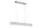 Светильник подвесной светодиодный NewRgy 2405R/32W CHROME+CLEAR, 32 Вт, хромированный и прозрачный