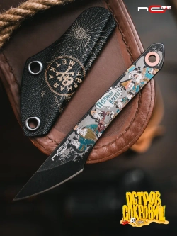 Нож NC Custom KOI (Остров сокровищ LE, BSW, Black)