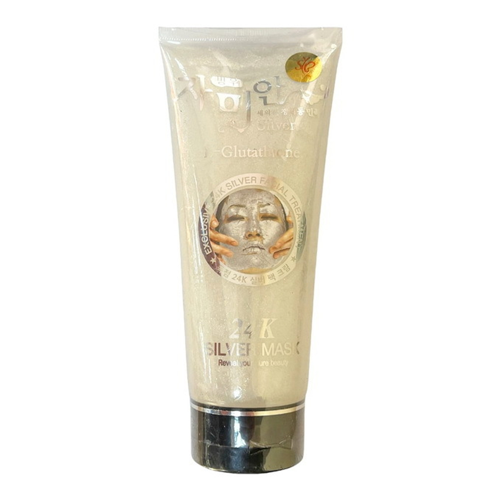 Омолаживающая серебрянная маска-крем для лица Gold L-Glutathione 24K, 220 мл