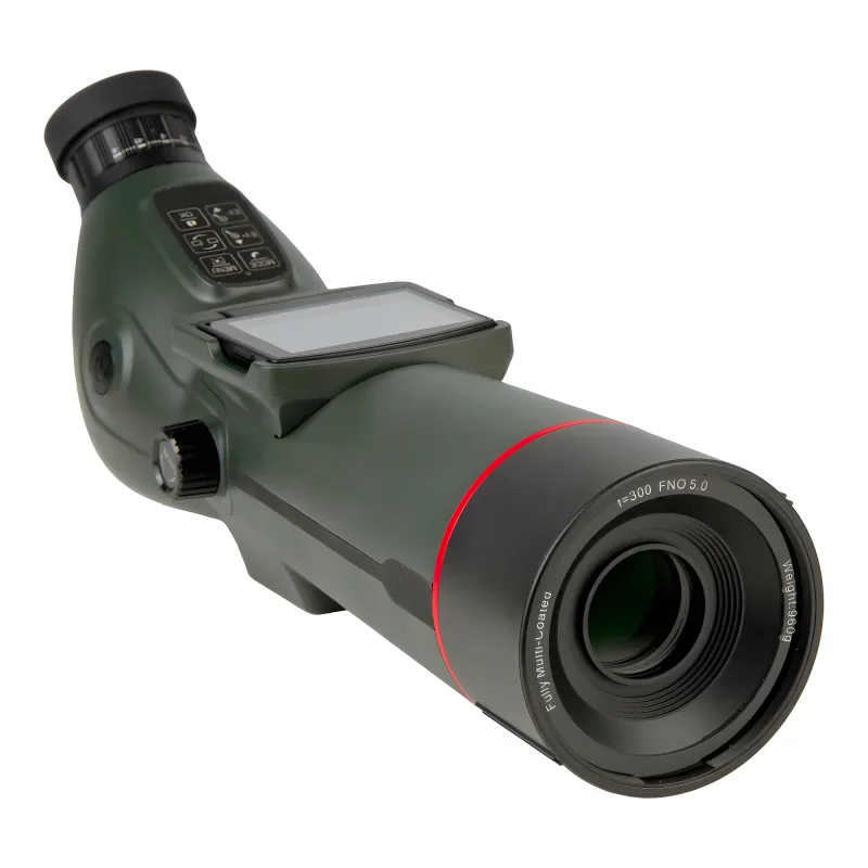 Зрительная труба Veber DigiView NS-01 цифровая - вид сбоку с экраном