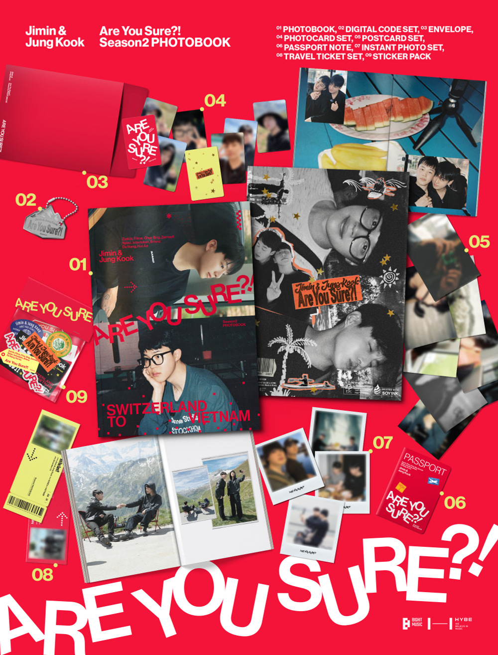Фотобук JIMIN x JUNGKOOK - Are You Sure?! Season 2