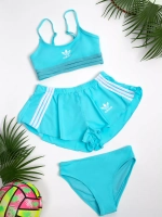 купальник раздельный 3 в 1 с шортами спортивный Adidas