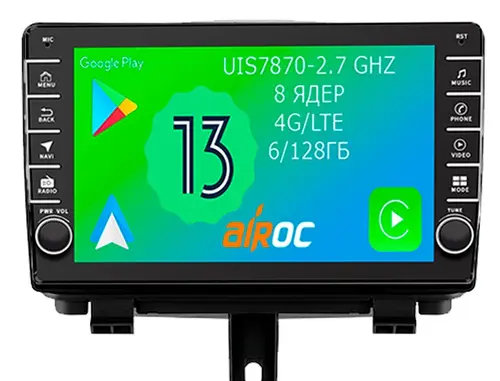 Магнитола для Audi Q3 2011-2019 - Airoc AB-3601 (кнопки и крутилки), Android 13, Быстрая, SIM-слот, CarPlay