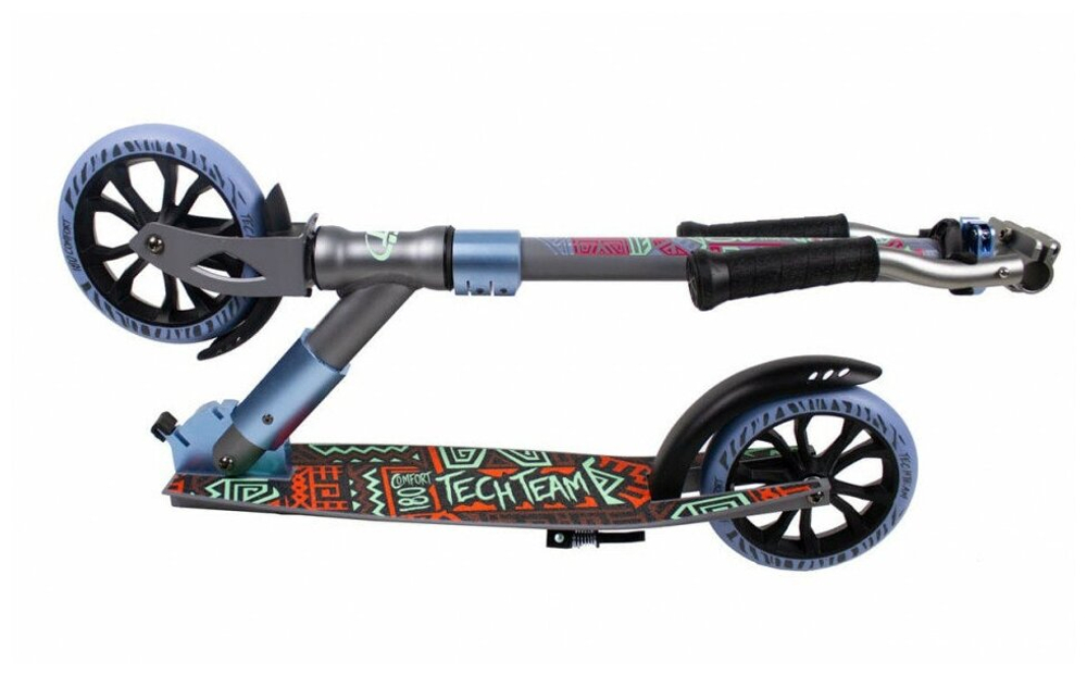 Детский городской самокат TechTeam Comfort 180R 2021, blue