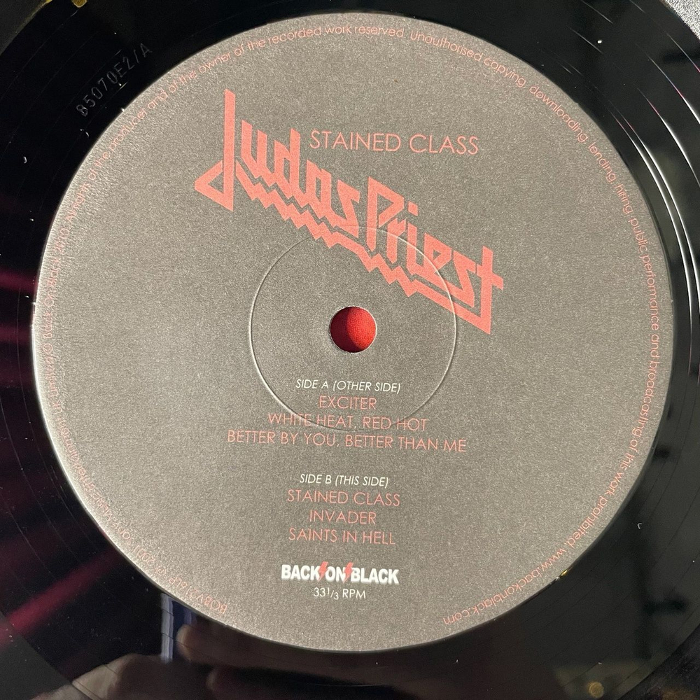 Винтажная виниловая пластинка LP Judas Priest Stained Class (UK 2010)