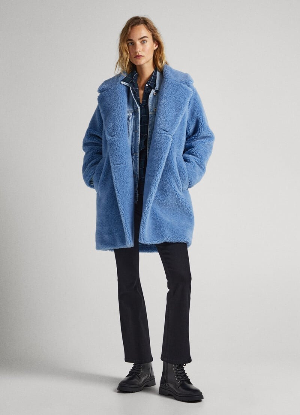 Пальто женское PEPE JEANS SHEEPSKIN COAT