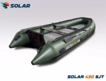 Лодка надувная моторная solar-430 super jet tunnel